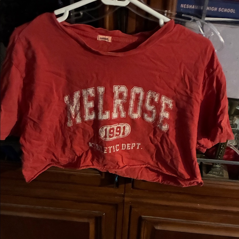 Red Melrose Athletic Crop Top GARAGE
